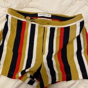 UO stripped mini shorts